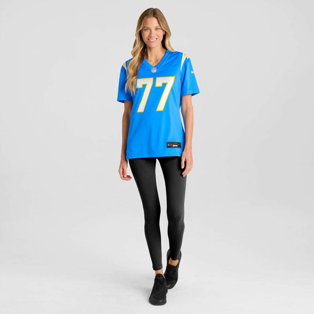 Women's Nike Los Angeles Chargers Travis Burke Powder Blue Team Game NFL Jersey