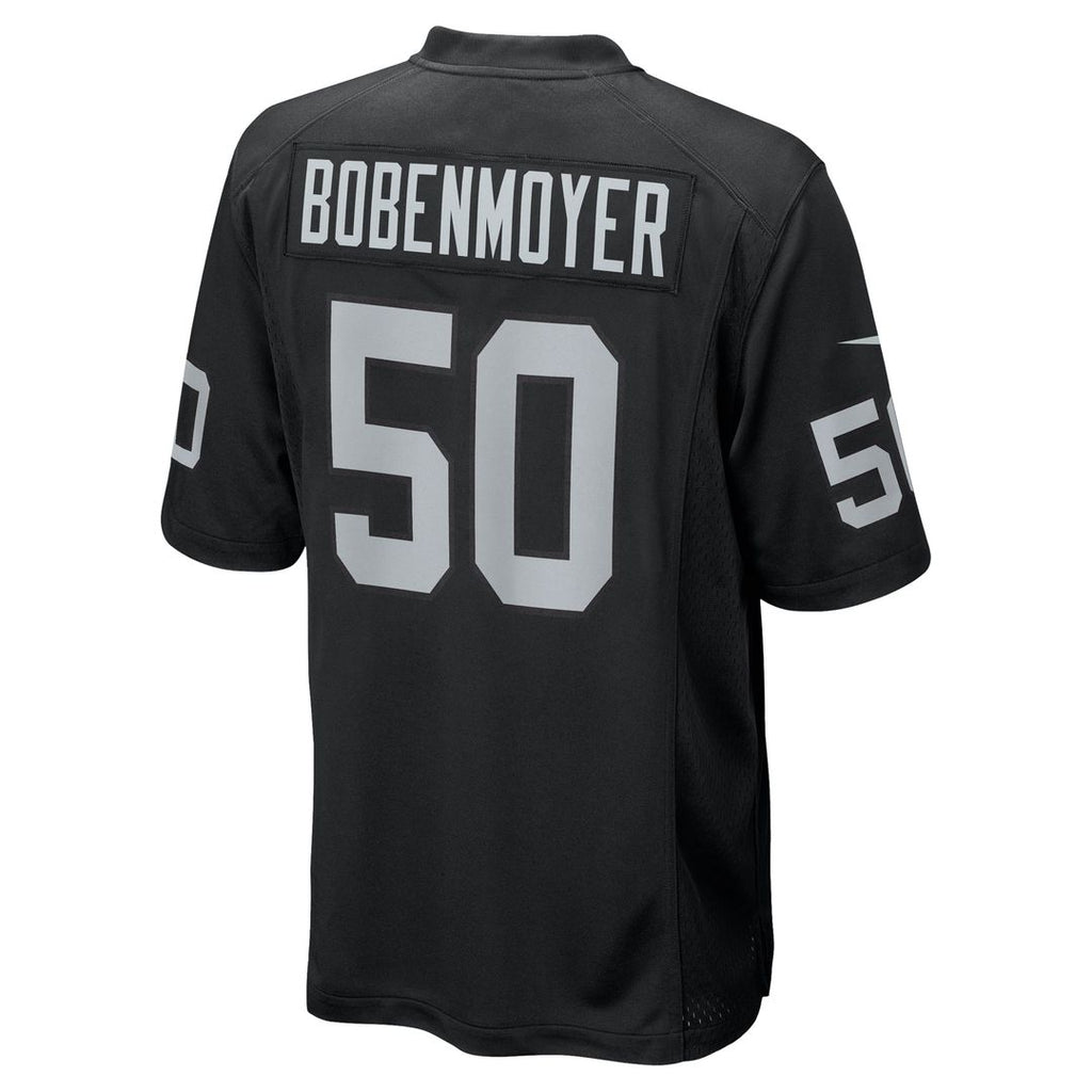 Men's Nike Las Vegas Raiders Jacob Bobenmoyer Black Game Player NFL Jersey