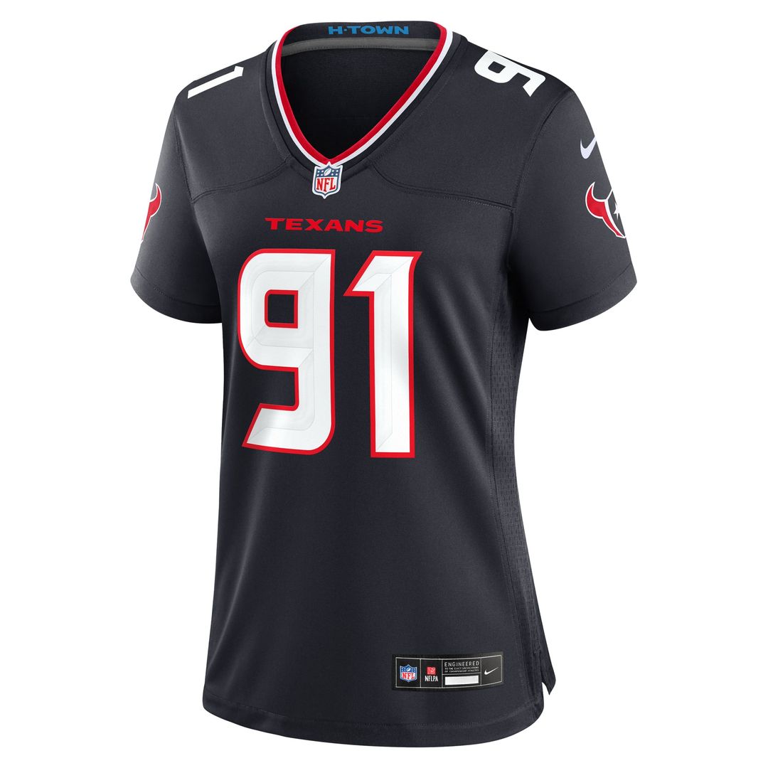 Women's Nike Houston Texans Folorunso Fatukasi Navy Team Game NFL Jersey