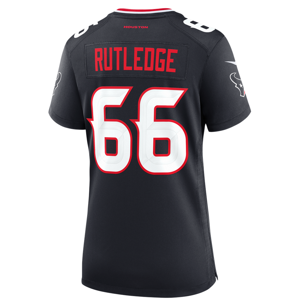 Women's Nike Houston Texans Keylan Rutledge Navy Team Game NFL Jersey