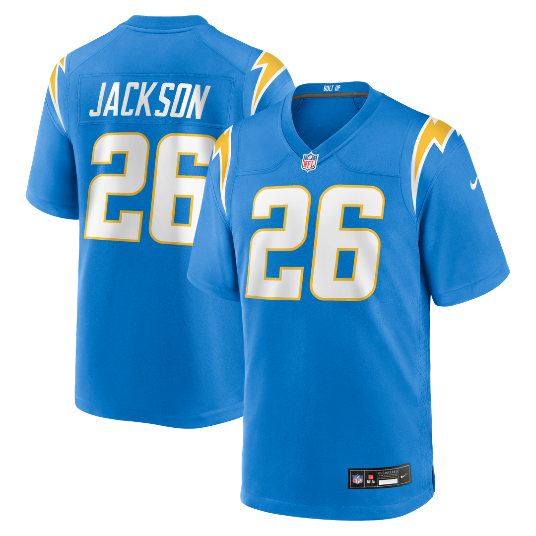 Men's Nike Los Angeles Chargers Donte Jackson Powder Blue Team Game NFL Jersey