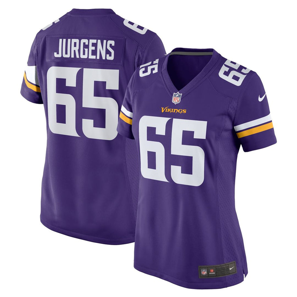 Women's Nike Minnesota Vikings Michael Jurgens Purple Game NFL Jersey