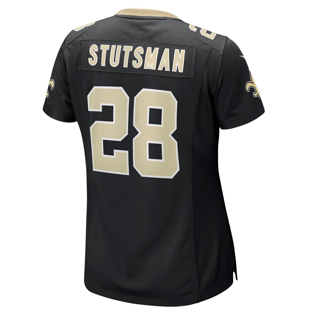 Women's Nike New Orleans Saints Danny Stutsman Black Team Game NFL Jersey
