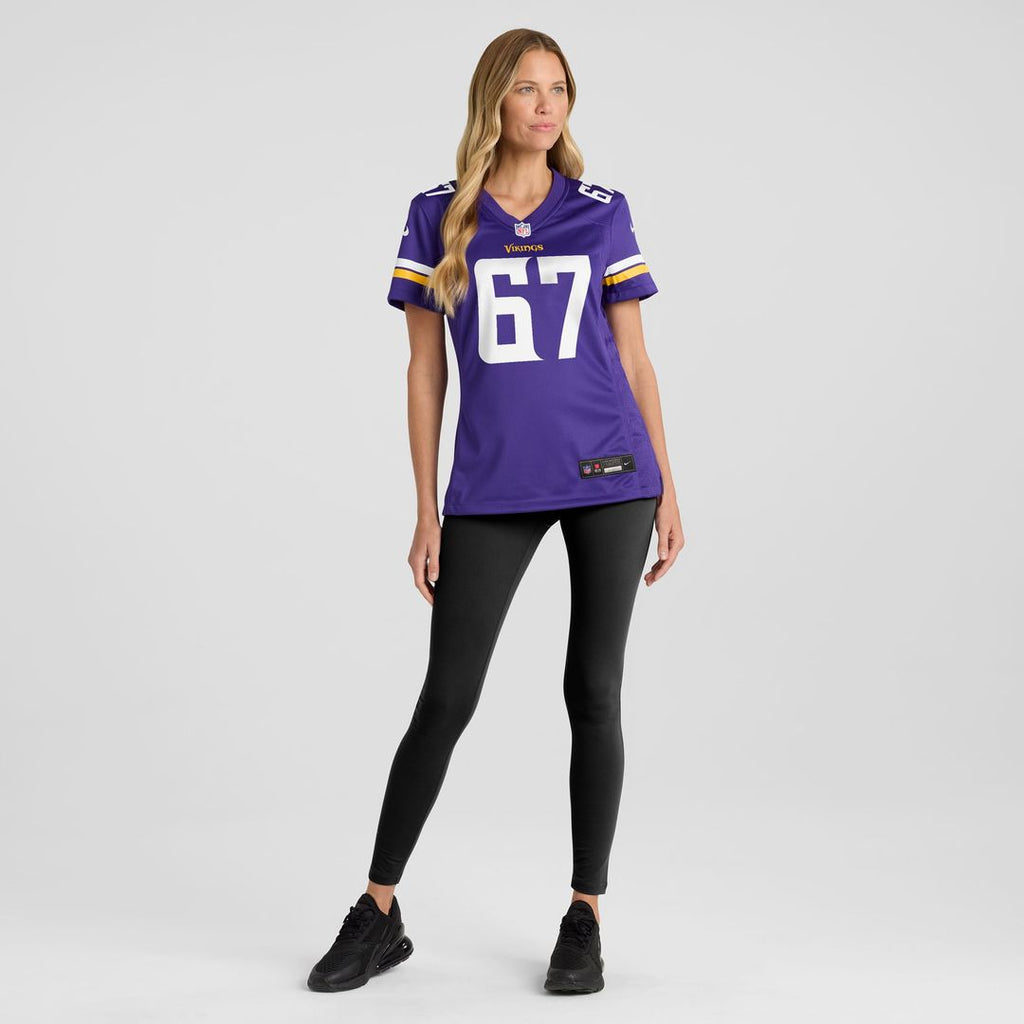 Women's Nike Minnesota Vikings Justin Skule Purple Team Game NFL Jersey
