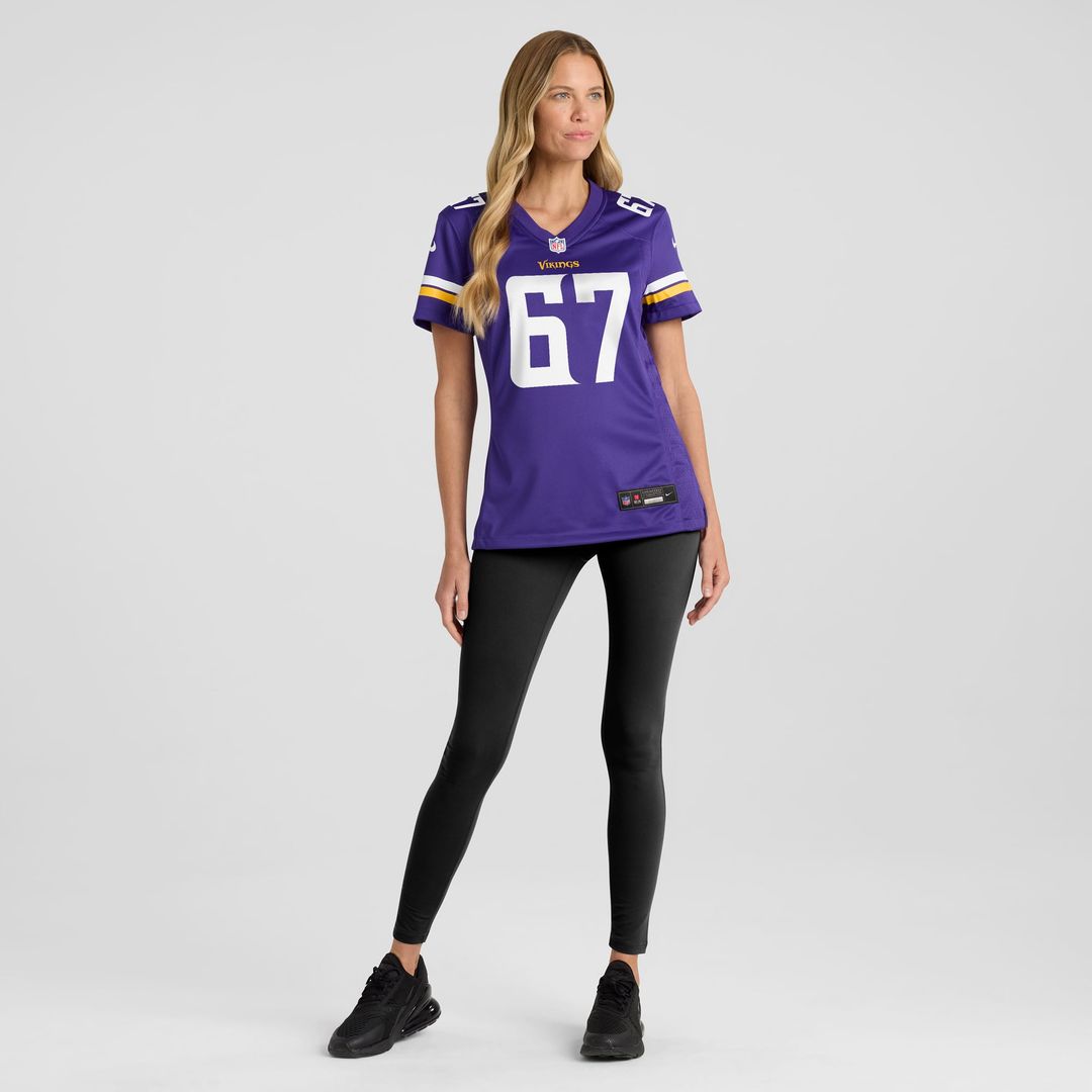 Women's Nike Minnesota Vikings Justin Skule Purple Team Game NFL Jersey