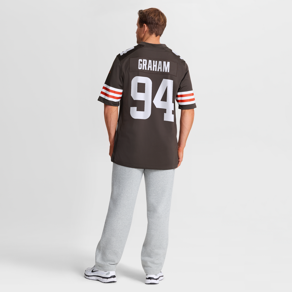 Men's Nike Cleveland Browns Mason Graham Brown Game NFL Jersey