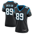Women's Nike Carolina Panthers Steve Smith Sr. Black Retired Player Game NFL Jersey