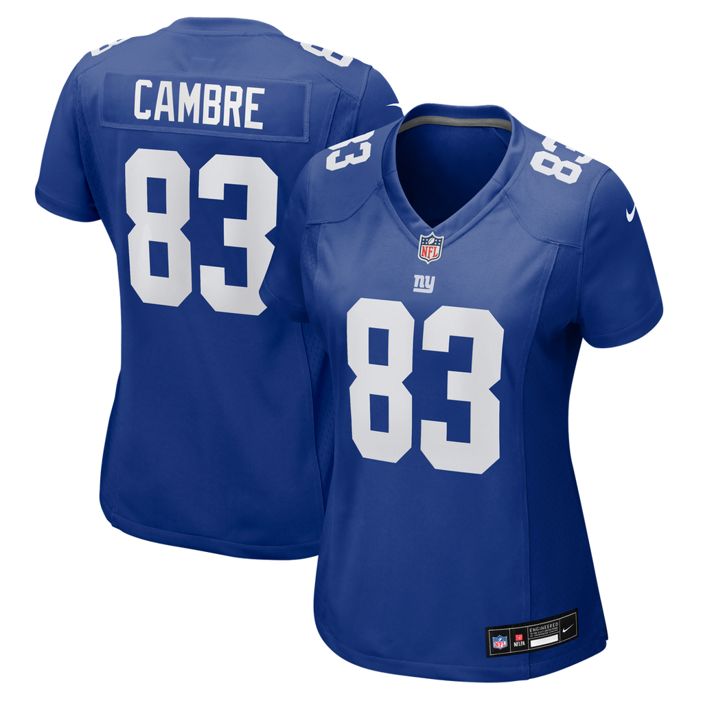 Women's Nike New York Giants Dalen Cambre Royal Team Game NFL Jersey
