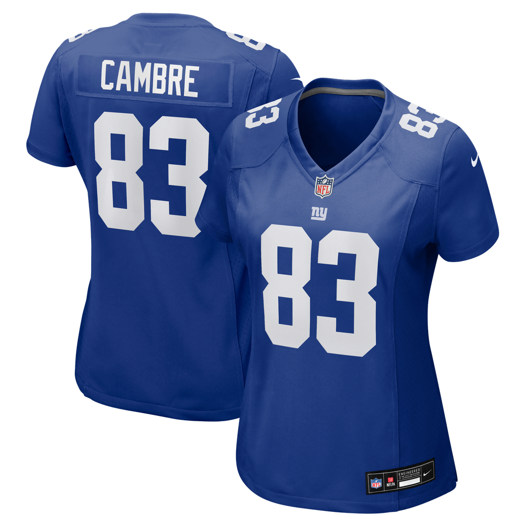 Women's Nike New York Giants Dalen Cambre Royal Team Game NFL Jersey