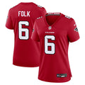 Women's Nike Atlanta Falcons Nick Folk Red Team Game NFL Jersey