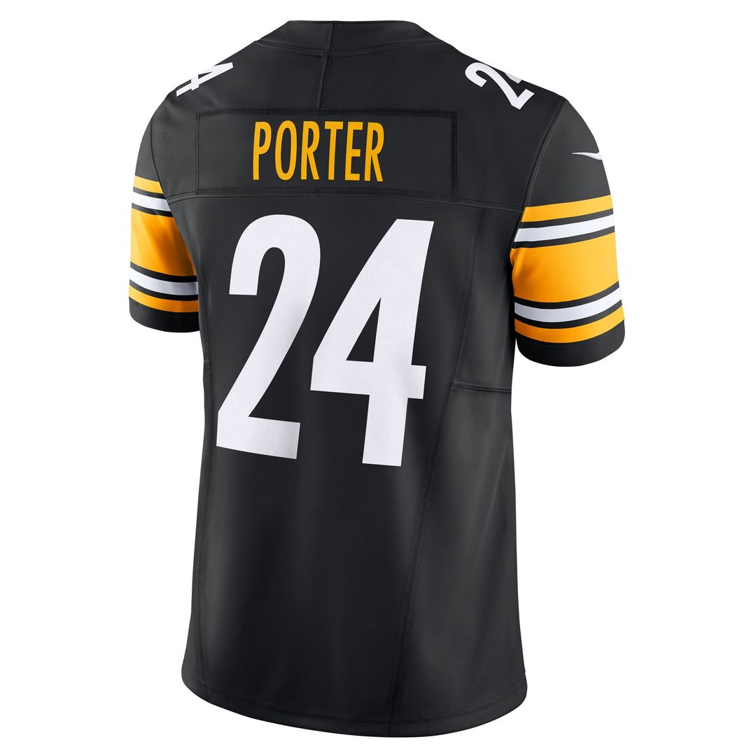 Men's Nike Pittsburgh Steelers Joey Porter Jr. White Vapor F.U.S.E. Limited NFL Jersey