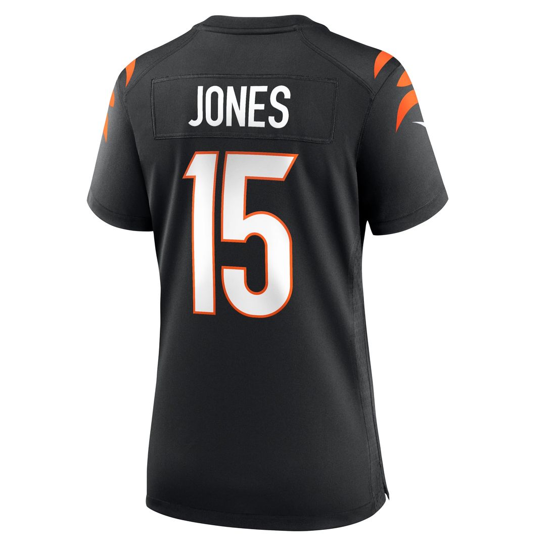 Women's Nike Cincinnati Bengals Charlie Jones Black Team Game NFL Jersey