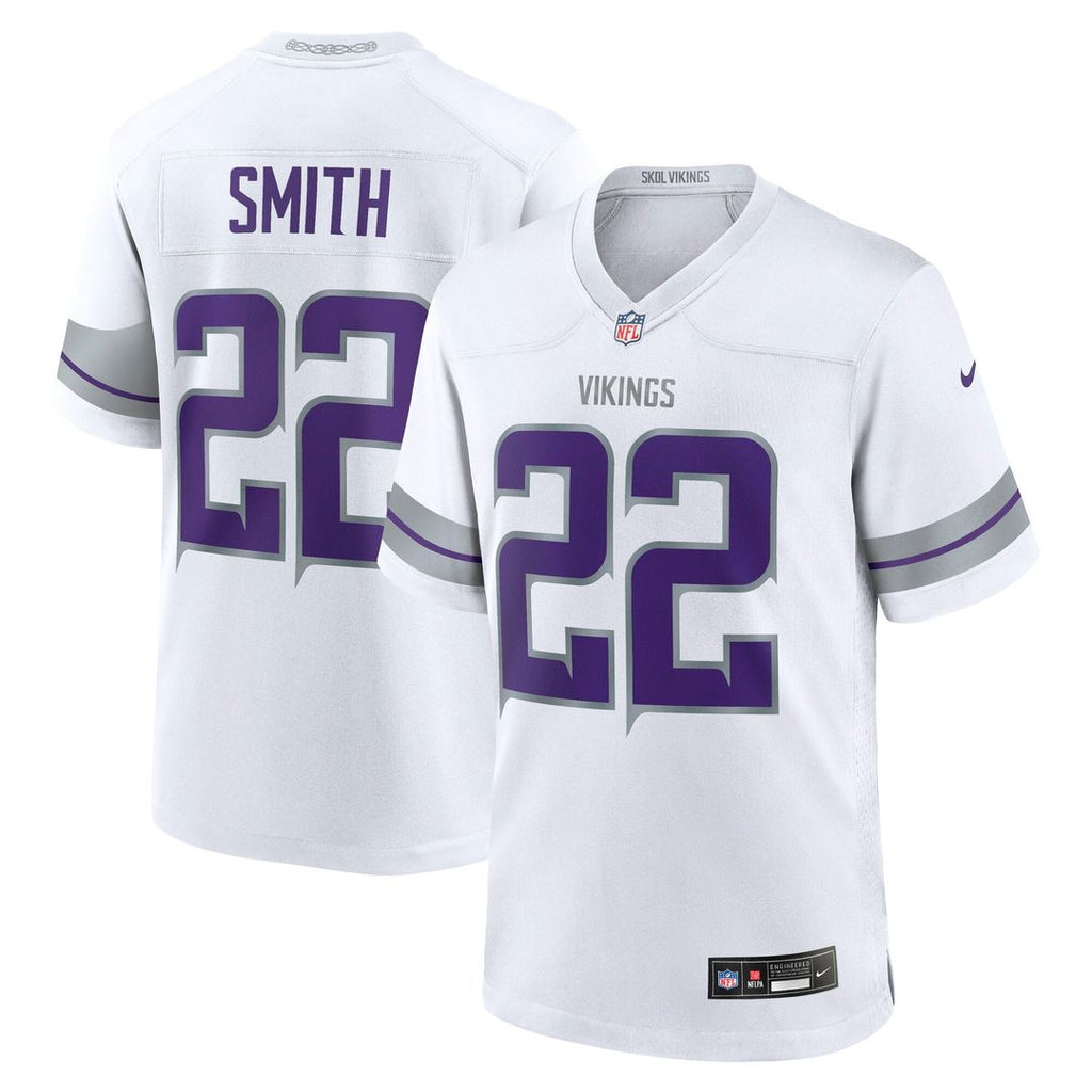 Men's Nike Minnesota Vikings Harrison Smith White Alternate Game NFL Jersey