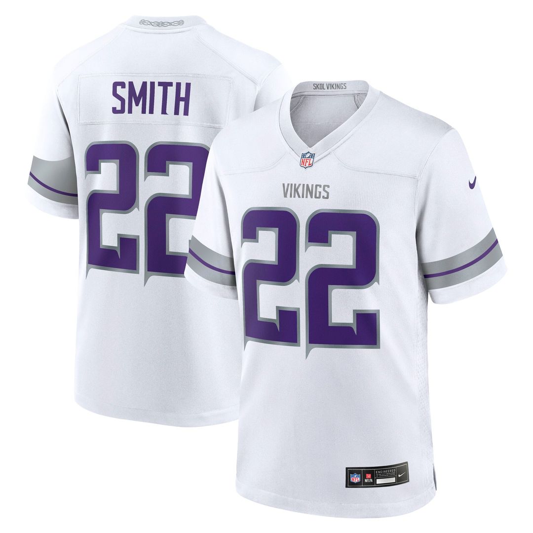 Men's Nike Minnesota Vikings Harrison Smith White Alternate Game NFL Jersey