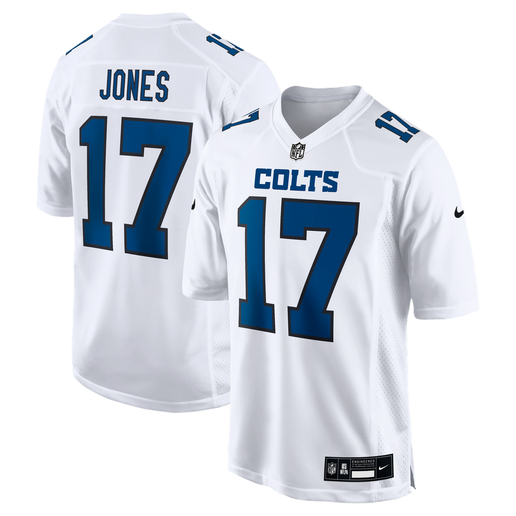 Men's Nike Indianapolis Colts Daniel Jones Tundra White Fashion Game NFL Jersey
