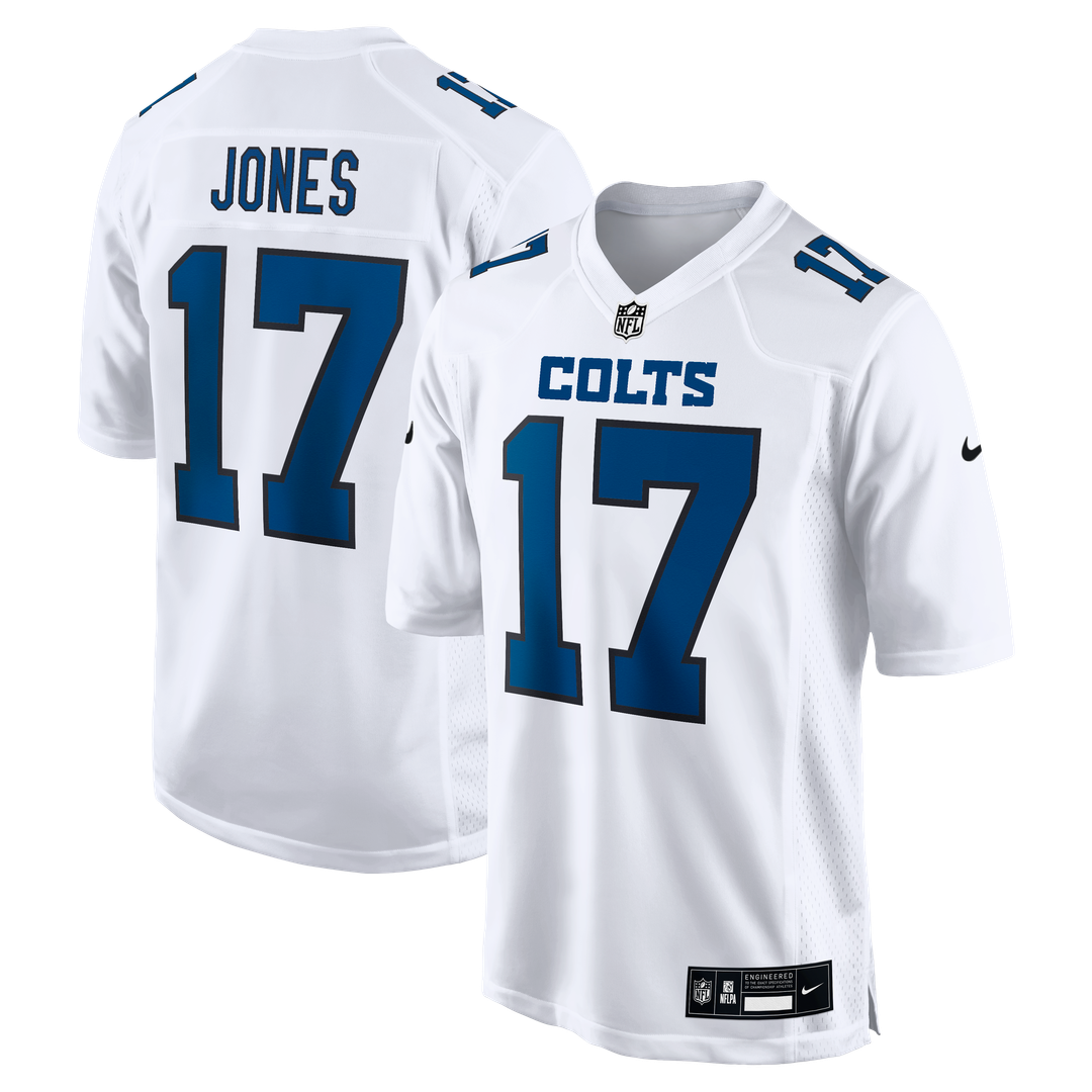 Men's Nike Indianapolis Colts Daniel Jones Tundra White Fashion Game NFL Jersey