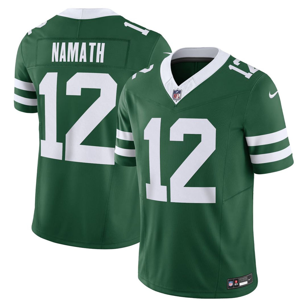 Men's Nike New York Jets Joe Namath Legacy Green Vapor F.U.S.E. Limited NFL Jersey