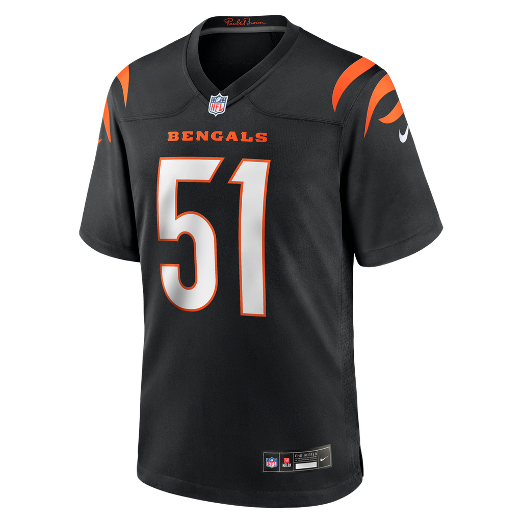 Men's Nike Cincinnati Bengals Isaiah Foskey Black Team Game NFL Jersey