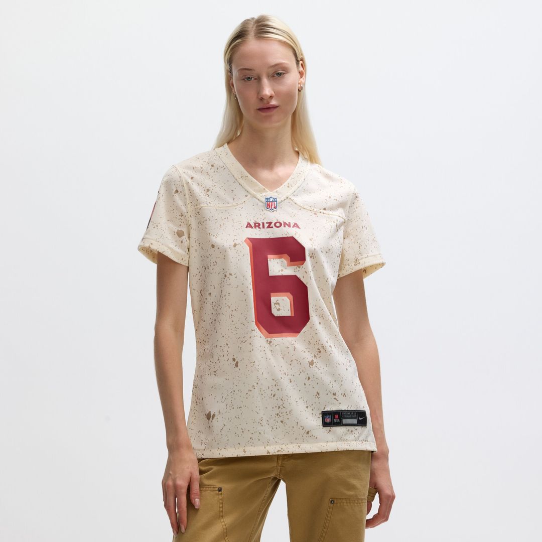Women's Nike Arizona Cardinals James Conner Natural 2025 Rivalries Collection Game NFL Jersey