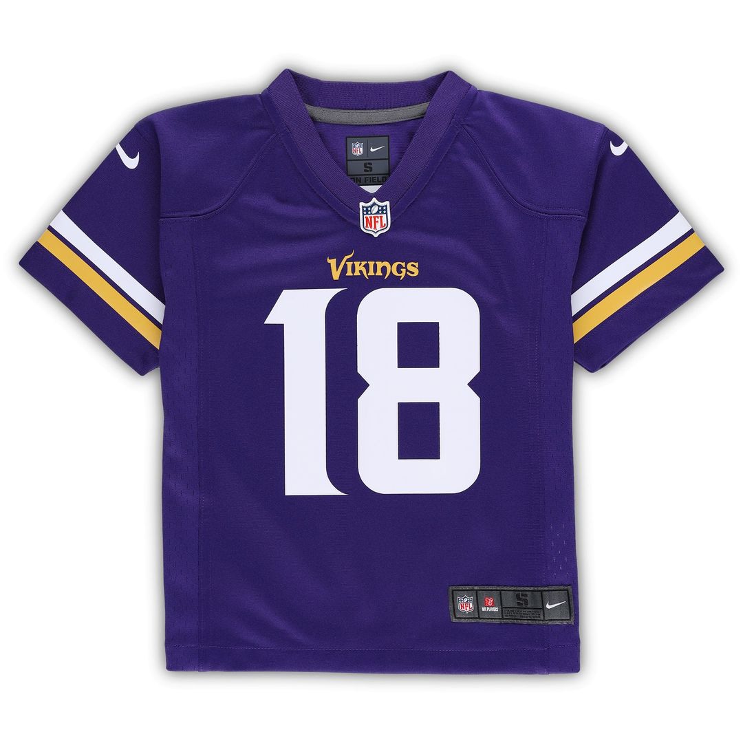 Preschool Nike Minnesota Vikings Justin Jefferson Purple Game NFL Jersey