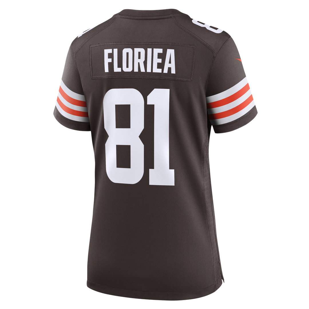 Women's Nike Cleveland Browns Luke Floriea Brown Team Game NFL Jersey