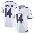 Men's Nike Baltimore Ravens Kyle Hamilton White Vapor F.U.S.E. Stitched Limited NFL Jersey