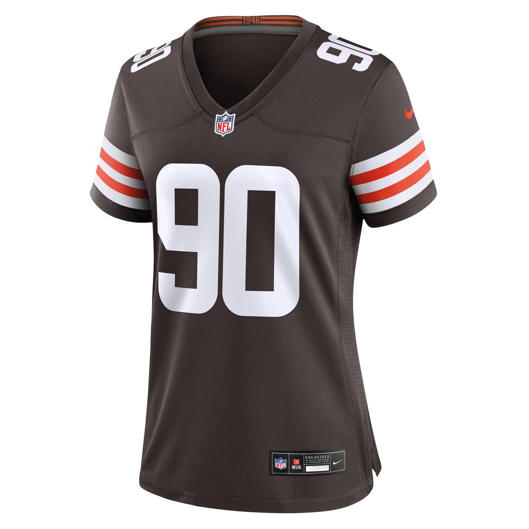 Women's Nike Cleveland Browns Maurice Hurst II Brown Game NFL Jersey