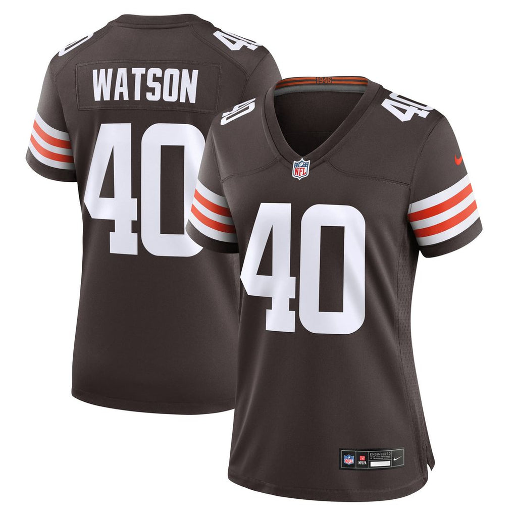 Women's Nike Cleveland Browns Nathaniel Watson Brown Game NFL Jersey