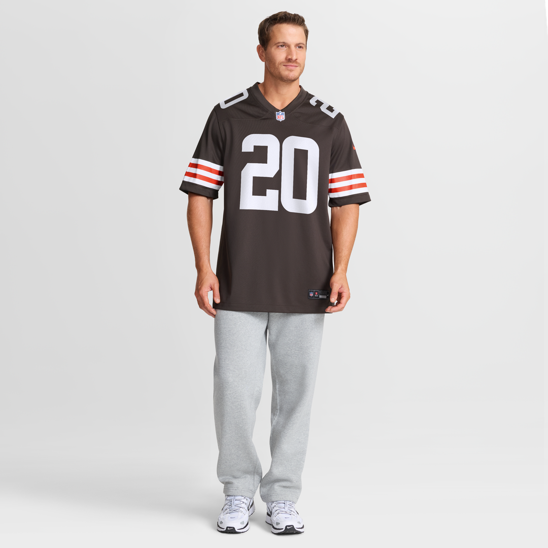 Men's Nike Cleveland Browns Greg Newsome II Brown Game NFL Jersey
