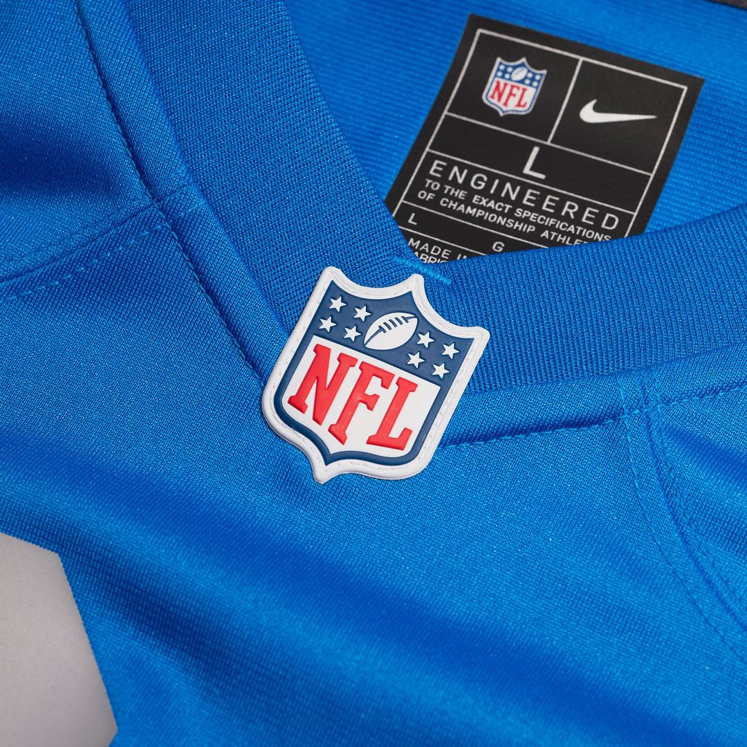 Men's Nike Detroit Lions Brian Branch Blue Alternate Game NFL Jersey