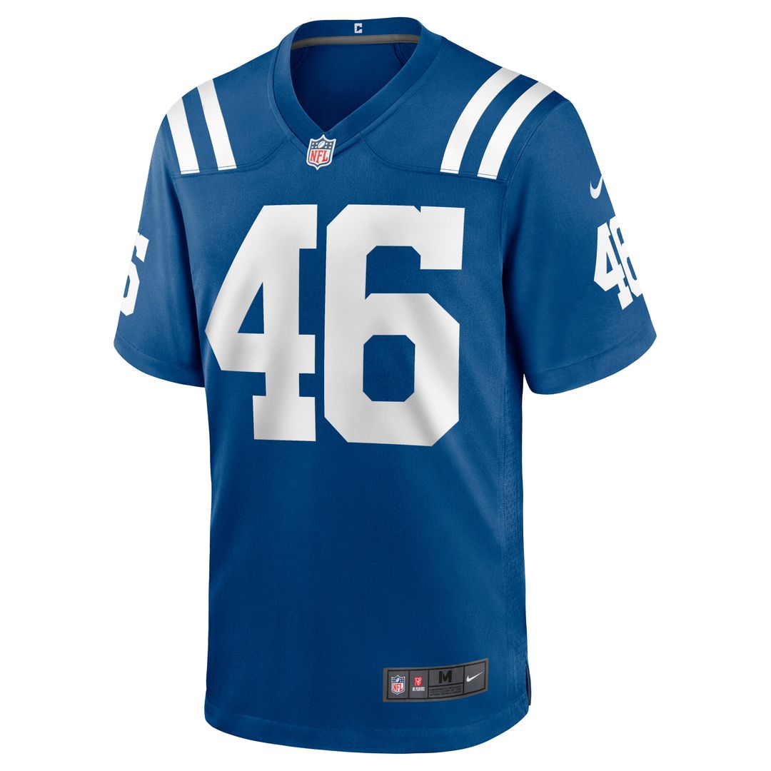 Men's Nike Indianapolis Colts Luke Rhodes Royal Game NFL Jersey