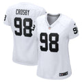 Women's Nike Las Vegas Raiders Maxx Crosby White Game NFL Jersey