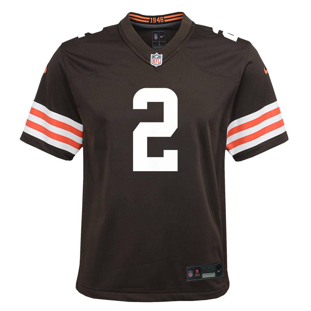 Youth Nike Cleveland Browns Shedeur Sanders Brown Game NFL Jersey