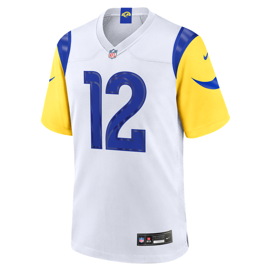 Men's Nike Los Angeles Rams Puka Nacua White Game Player NFL Jersey