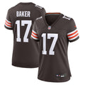 Women's Nike Cleveland Browns Jerome Baker Brown Team Game NFL Jersey
