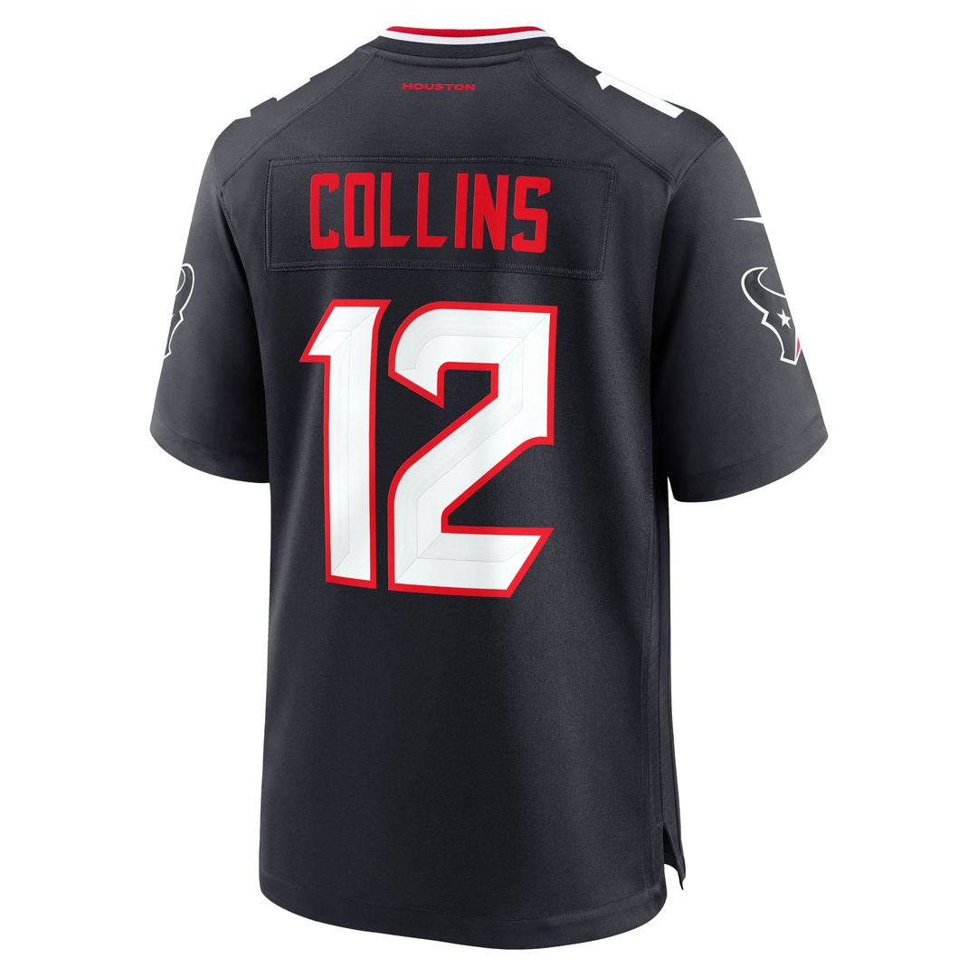 Men's Nike Houston Texans Nico Collins Red Alternate Game NFL Jersey
