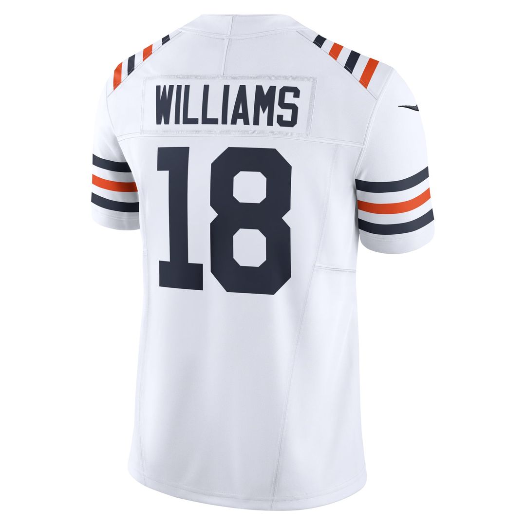 Men's Nike Chicago Bears Caleb Williams White Vapor F.U.S.E. Limited NFL Jersey