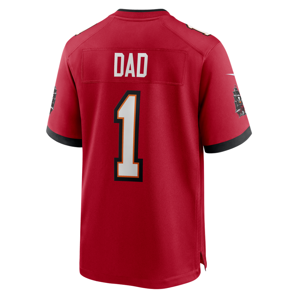 Men's Nike Tampa Bay Buccaneers Number 1 Dad Red Game NFL Jersey
