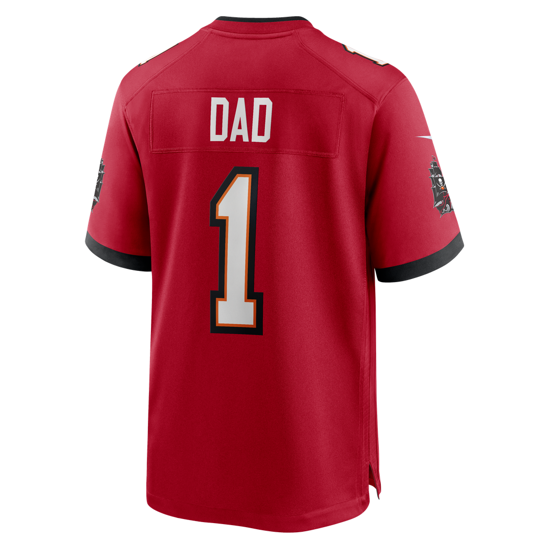 Men's Nike Tampa Bay Buccaneers Number 1 Dad Red Game NFL Jersey