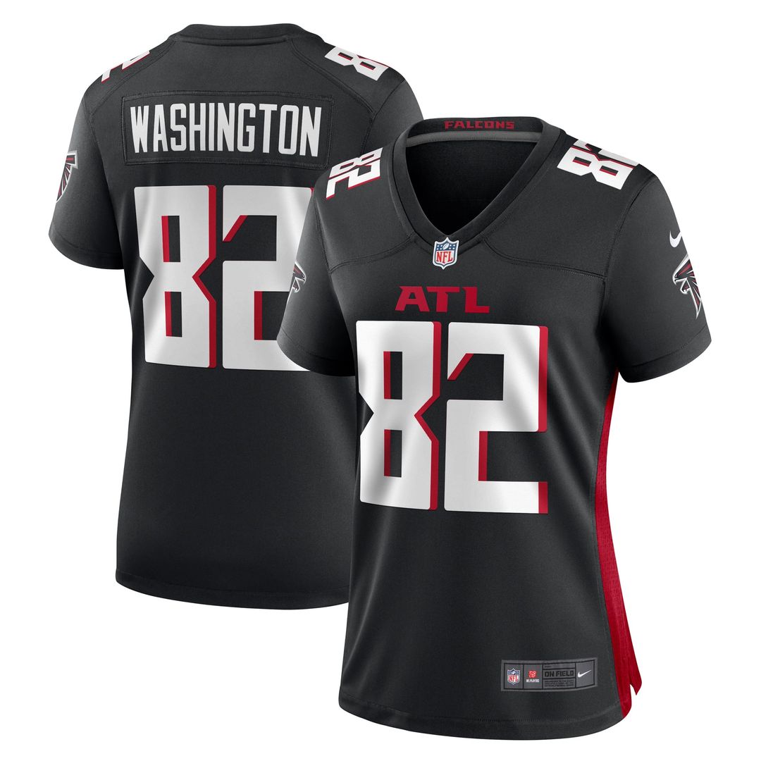 Women's Nike Atlanta Falcons Casey Washington Black Game NFL Jersey