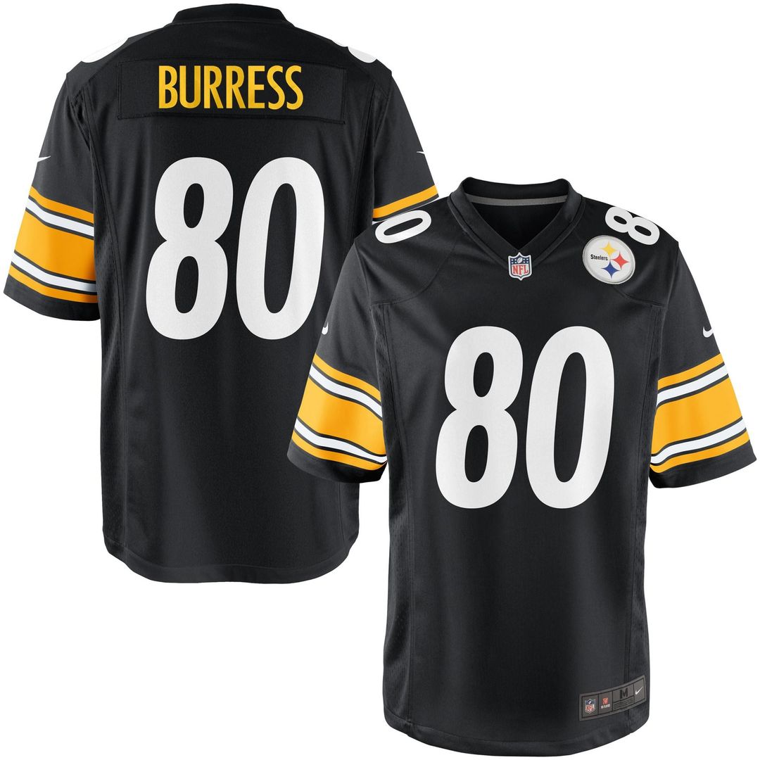 Youth Nike Pittsburgh Steelers Plaxico Burress Team Color Game NFL Jersey