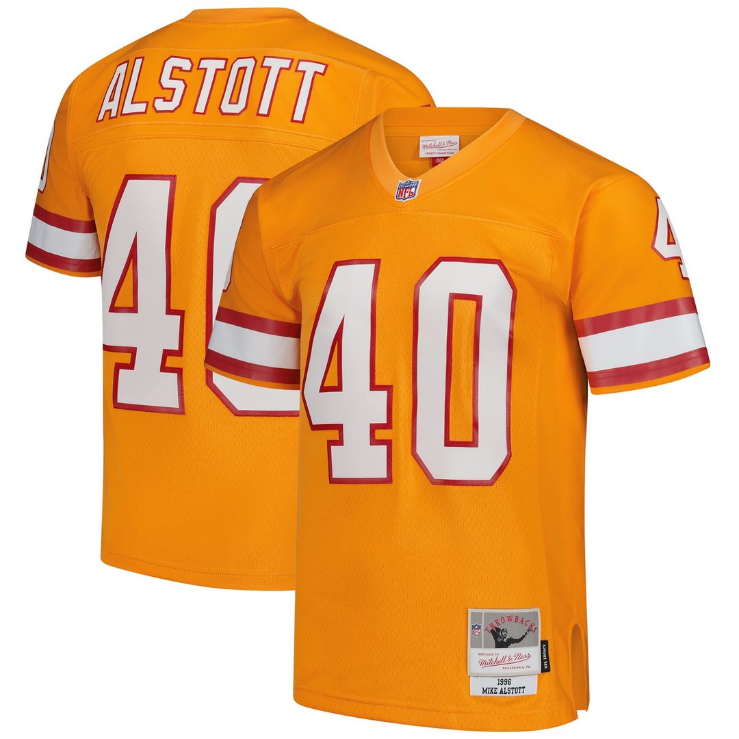 Men's Mitchell & Ness Tampa Bay Buccaneers Mike Alstott Red Legacy Replica NFL Jersey