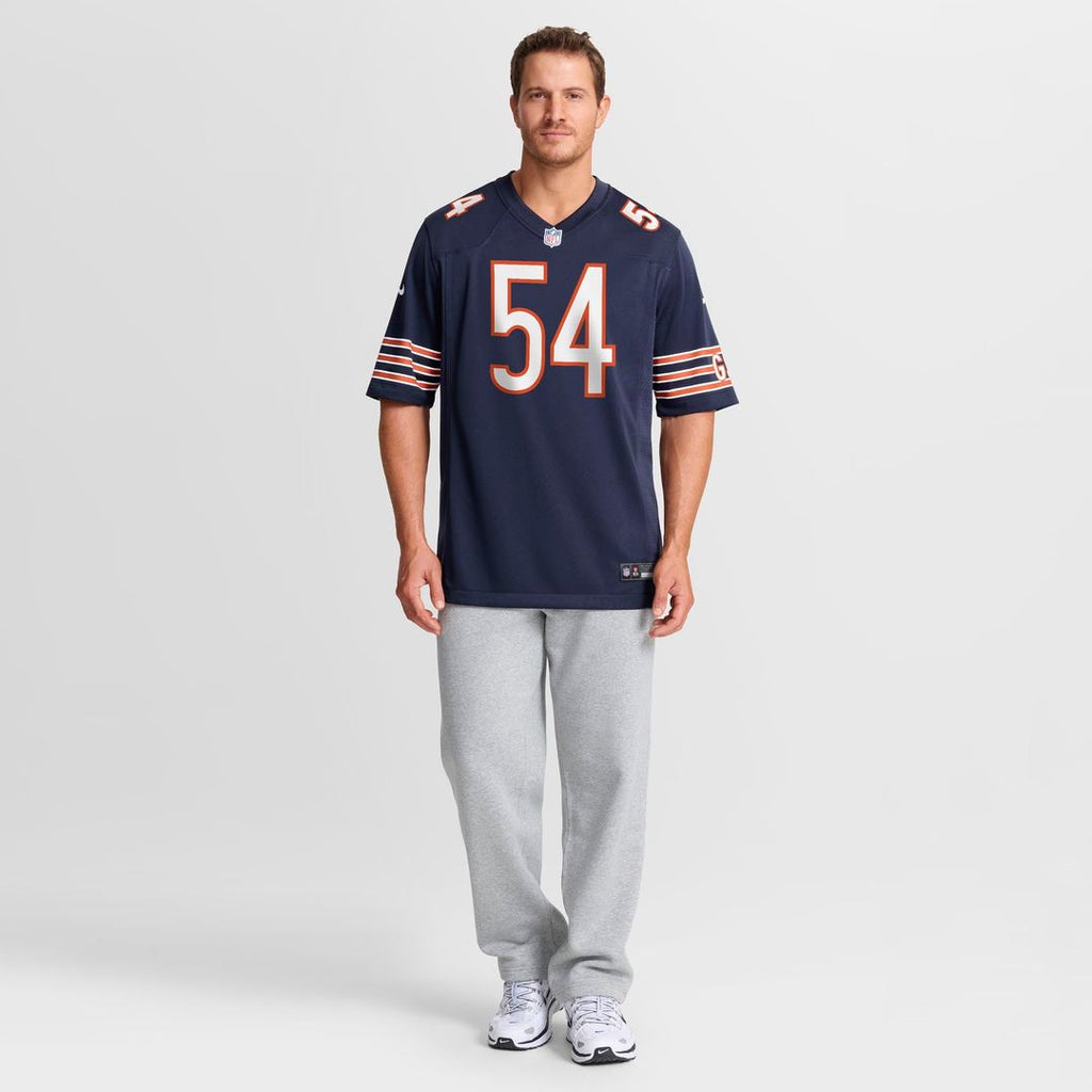 Men's Nike Chicago Bears Logan Jones Navy Team Game NFL Jersey