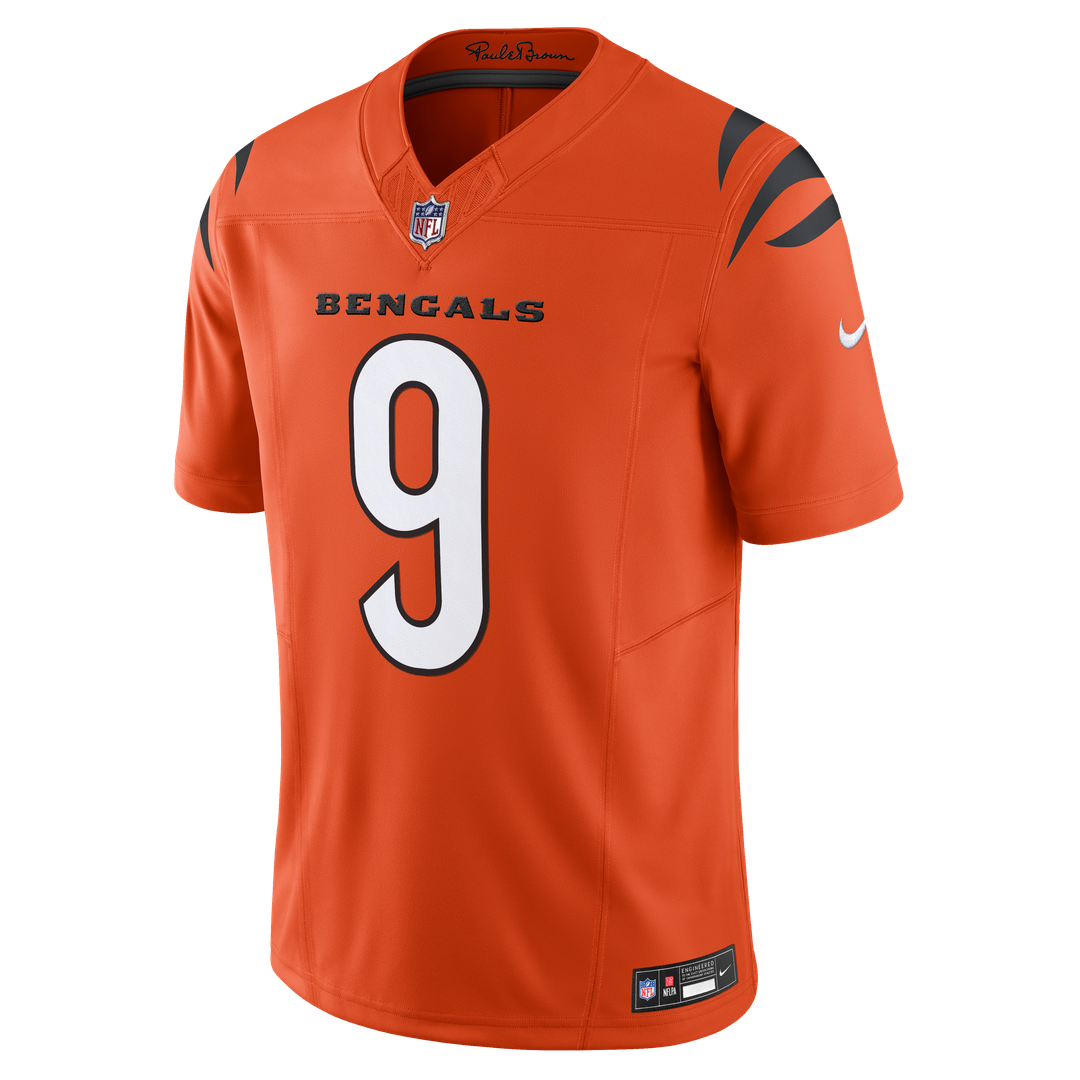 Men's Nike Cincinnati Bengals Joe Burrow Orange Vapor F.U.S.E. Limited NFL Jersey