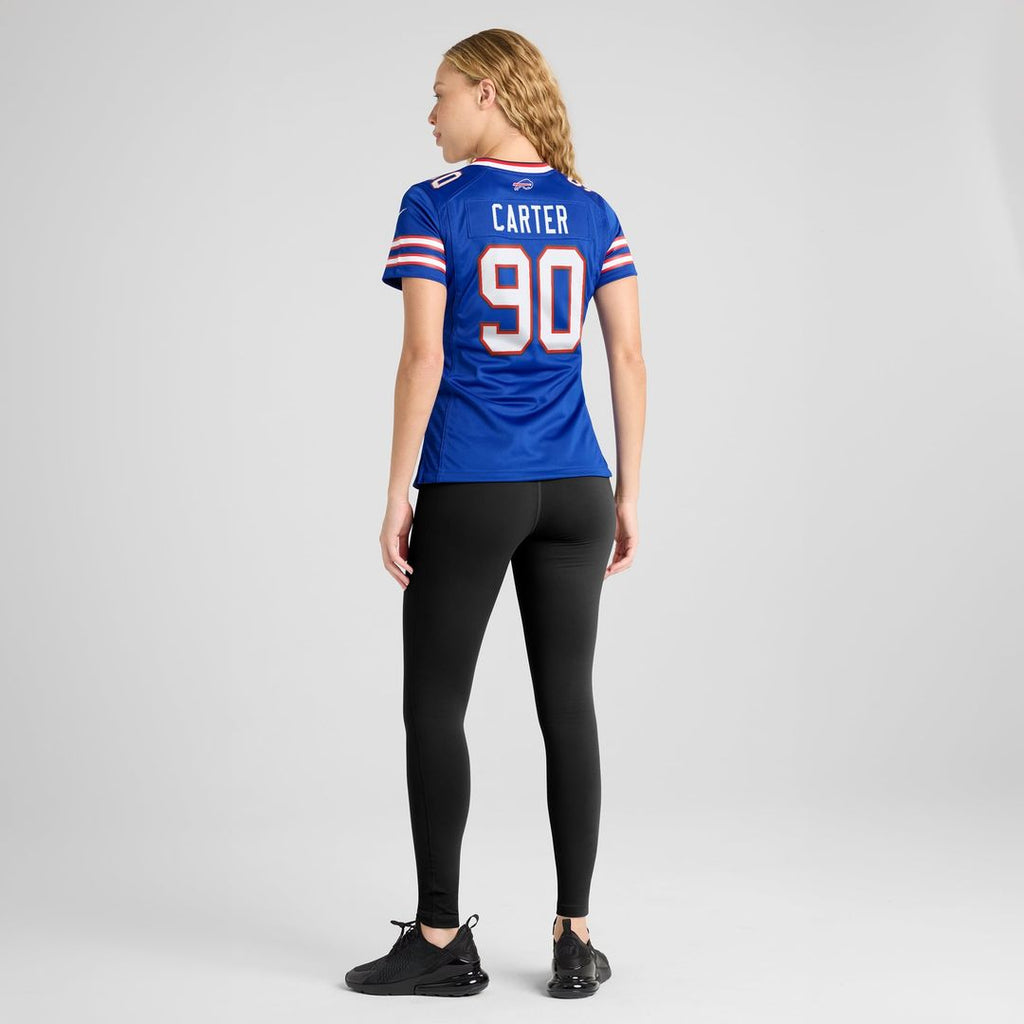 Women's Nike Buffalo Bills DeWayne Carter Royal Game NFL Jersey