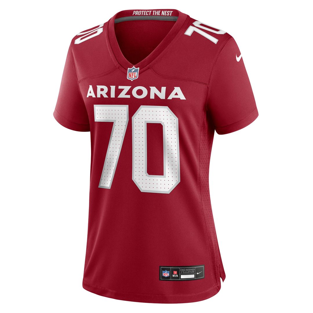 Women's Nike Arizona Cardinals Paris Johnson Jr. Cardinal Game NFL Jersey
