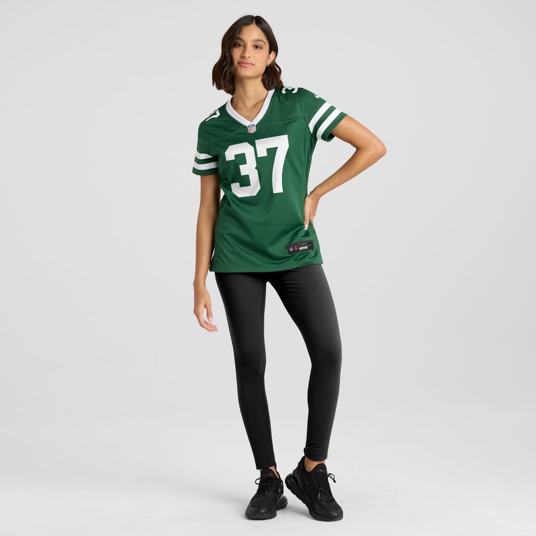Women's Nike New York Jets Qwan'tez Stiggers Legacy Green Game NFL Jersey