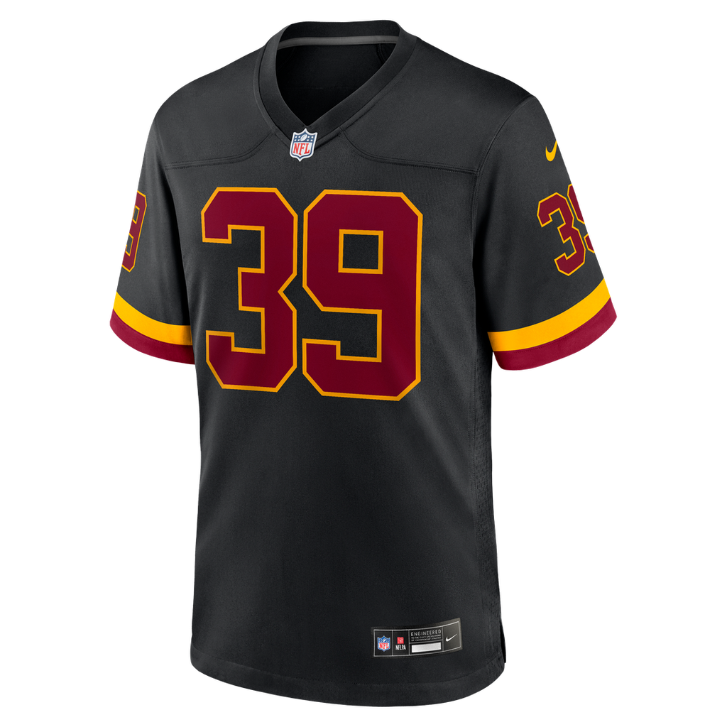 Men's Nike Washington Commanders Jeremy Reaves Black Hail Raiser Alternate Game NFL Jersey