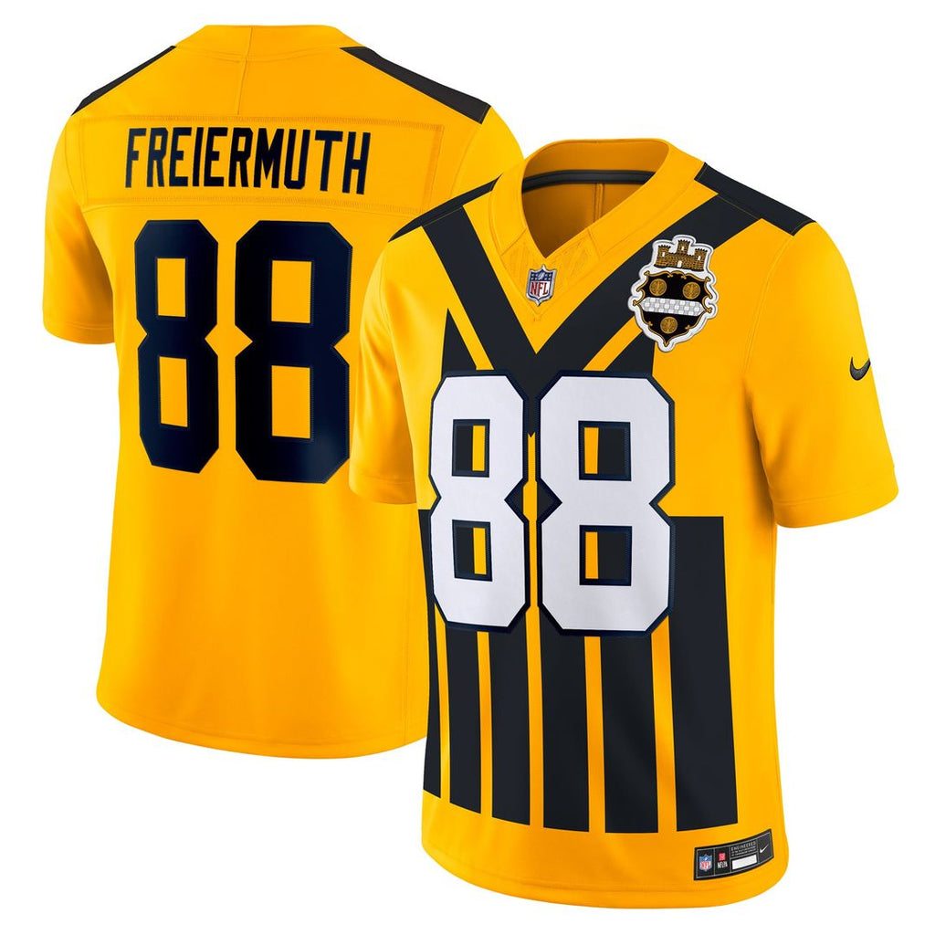 Men's Nike Pittsburgh Steelers Pat Freiermuth Gold Alternate Vapor F.U.S.E. Limited NFL Jersey
