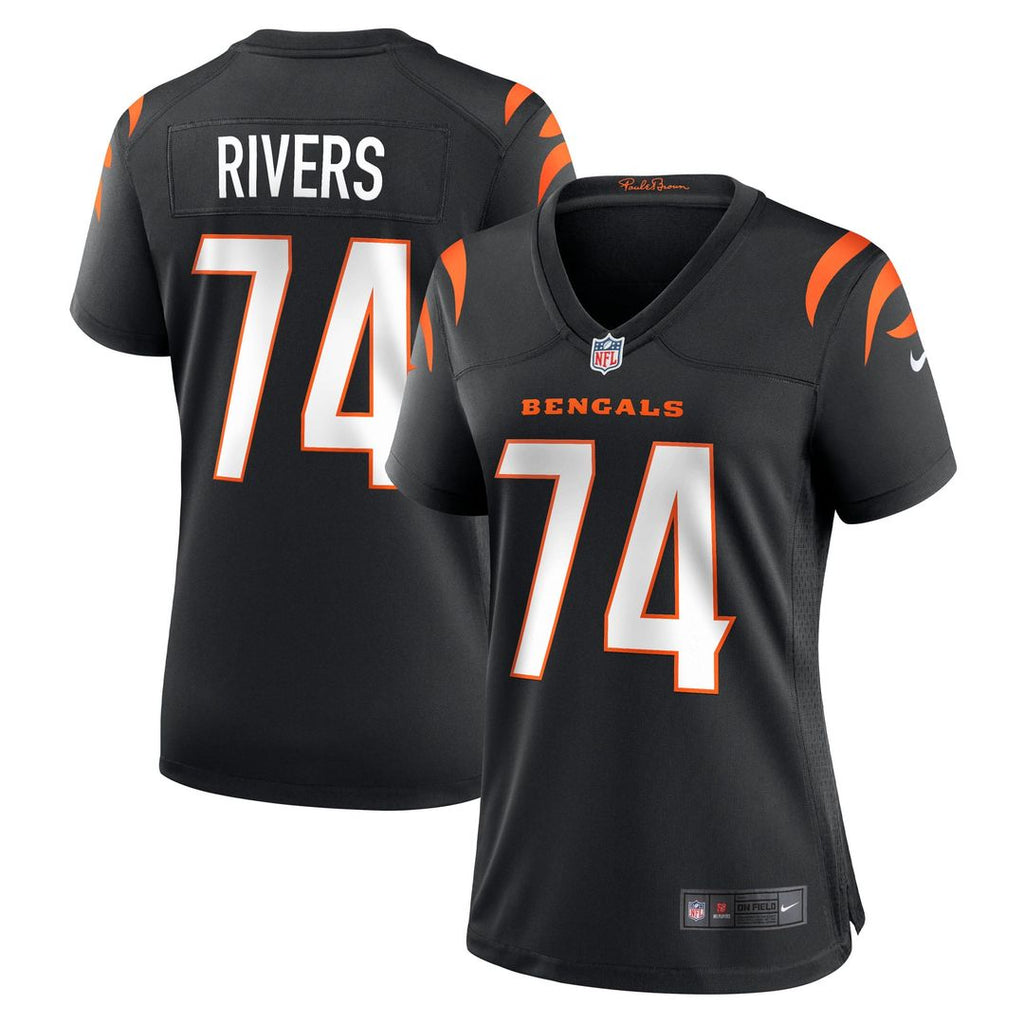 Women's Nike Cincinnati Bengals Jalen Rivers Black Team Game NFL Jersey